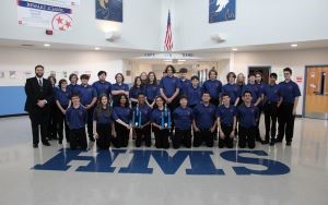  HMS band displays trophies